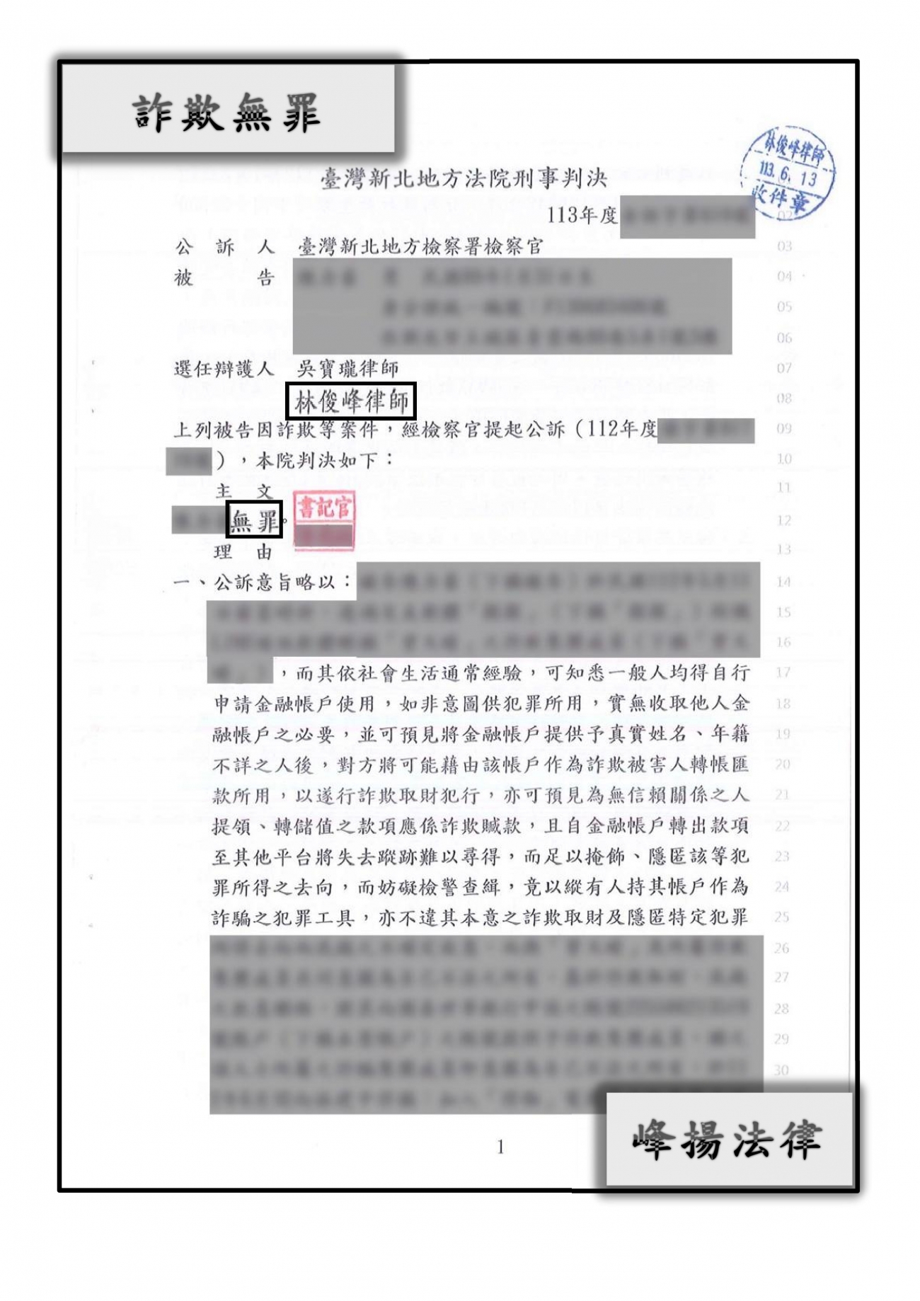 詐欺、洗錢【無罪】